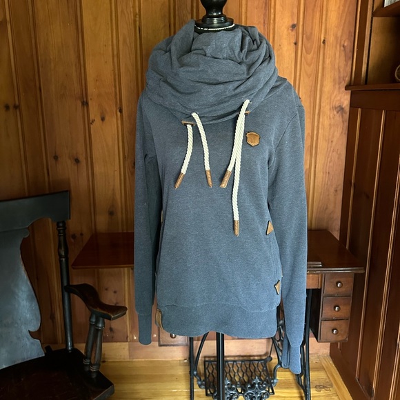 Medium Blue/Gray Naketano Sweatshirt - Picture 1 of 4